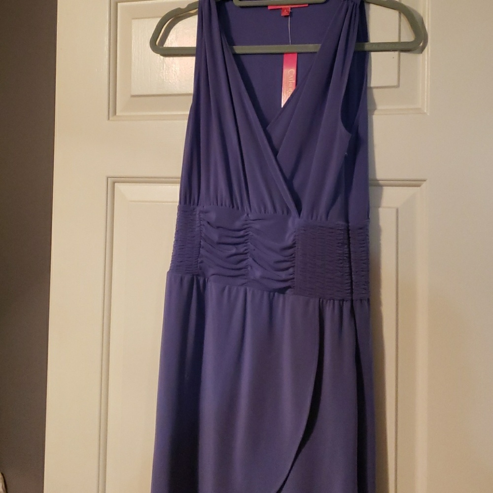 Catherine Malandrino purple sleeveless dress